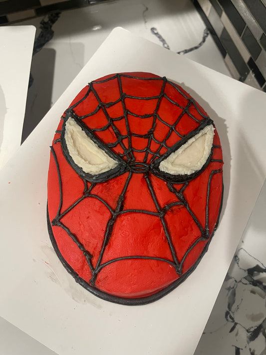 8” Spider-man Mask Cake - 1 Layer