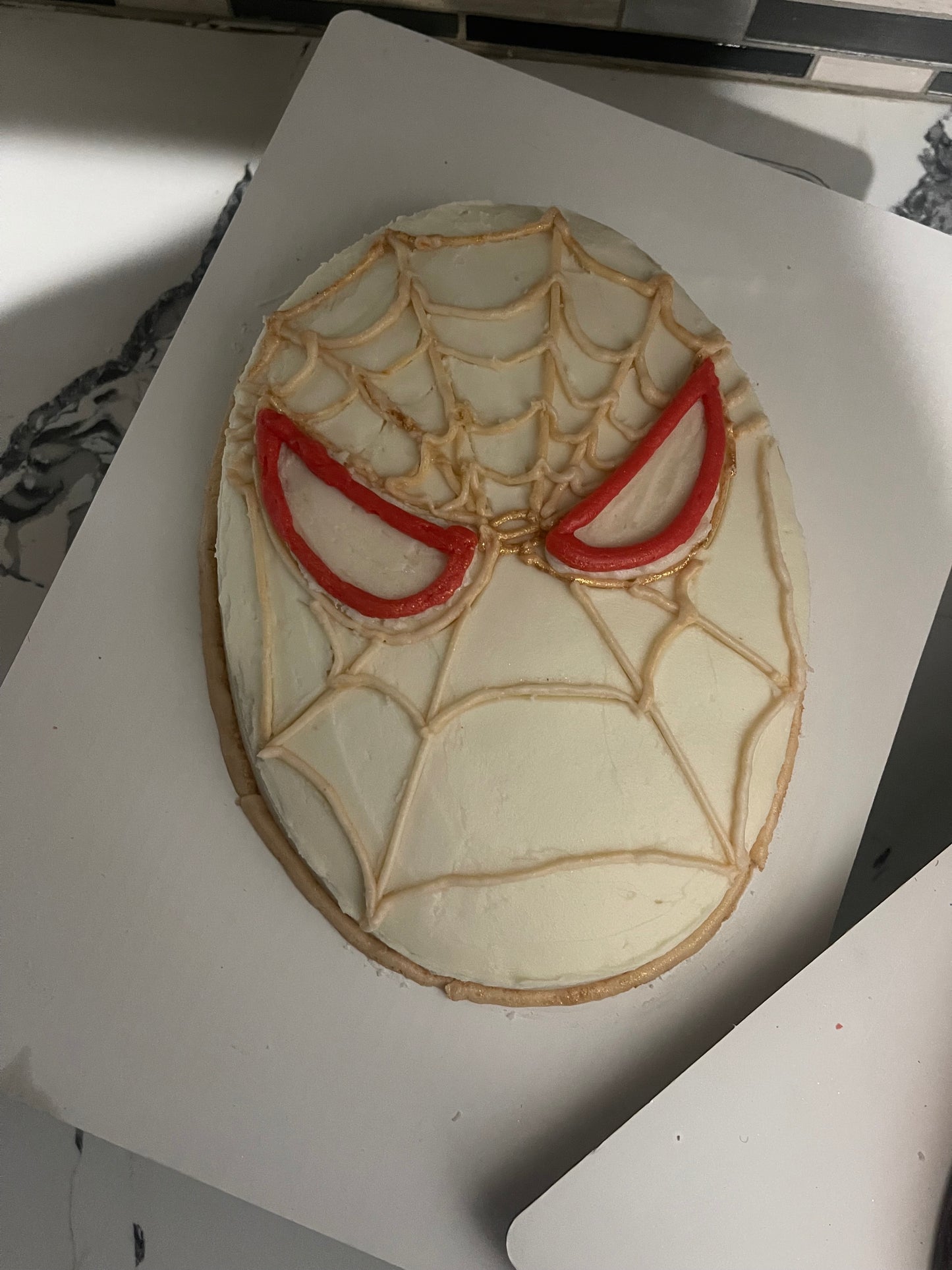 8” Spider-man Mask Cake - 1 Layer