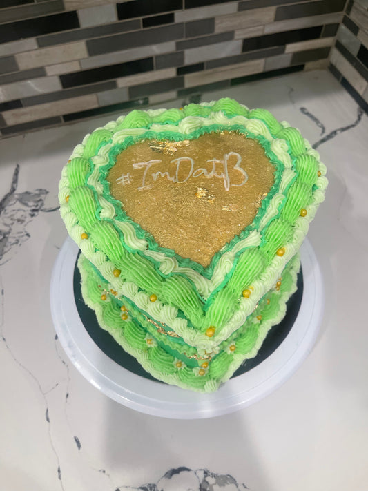 Vintage Heart Cake